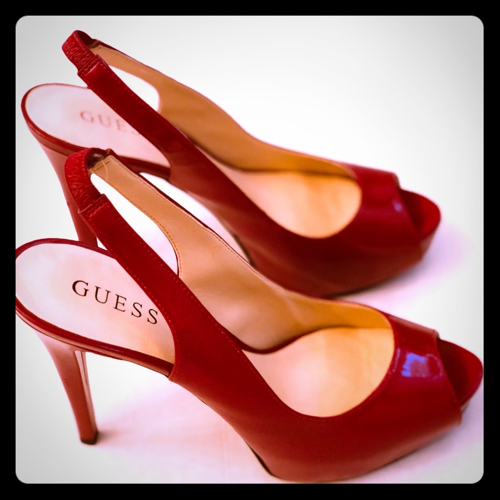 Guess Red Slingback